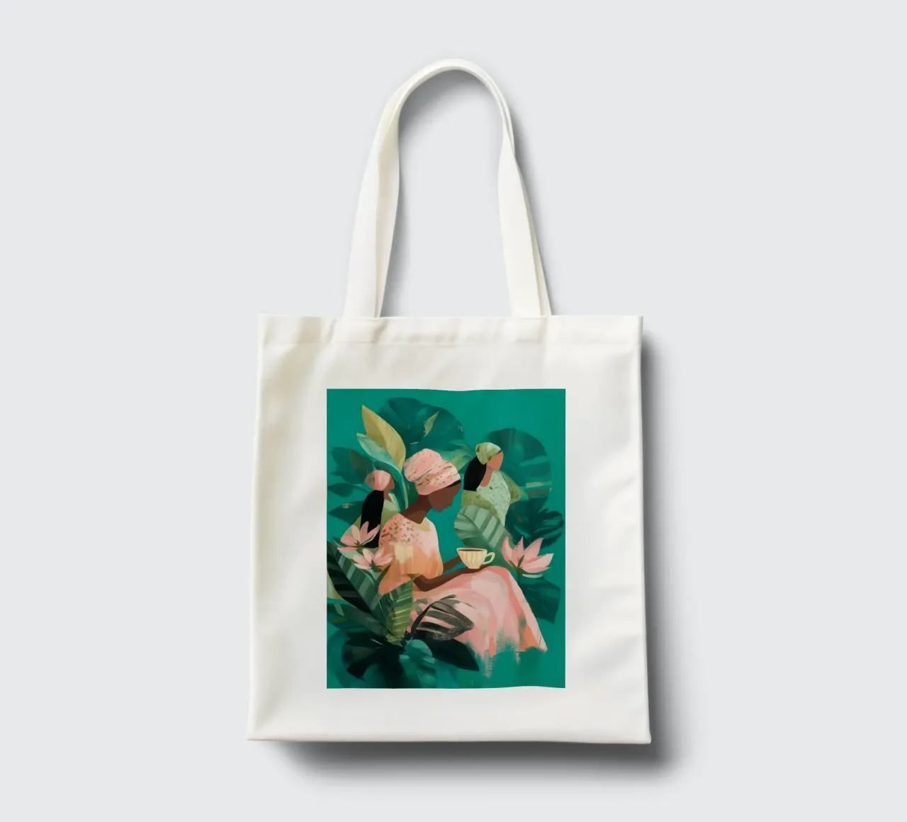 Rooted in Stillness borsa in juta da Clara August