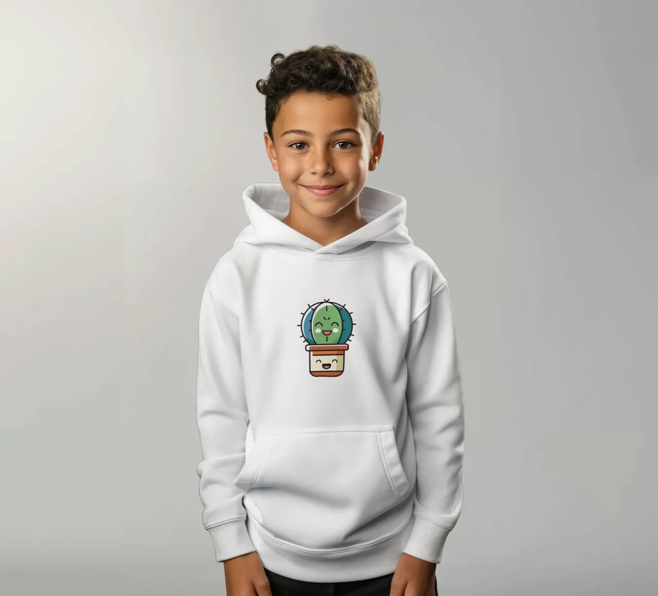 Cactus 1 felpa bambino con cappuccio da Rezh creations