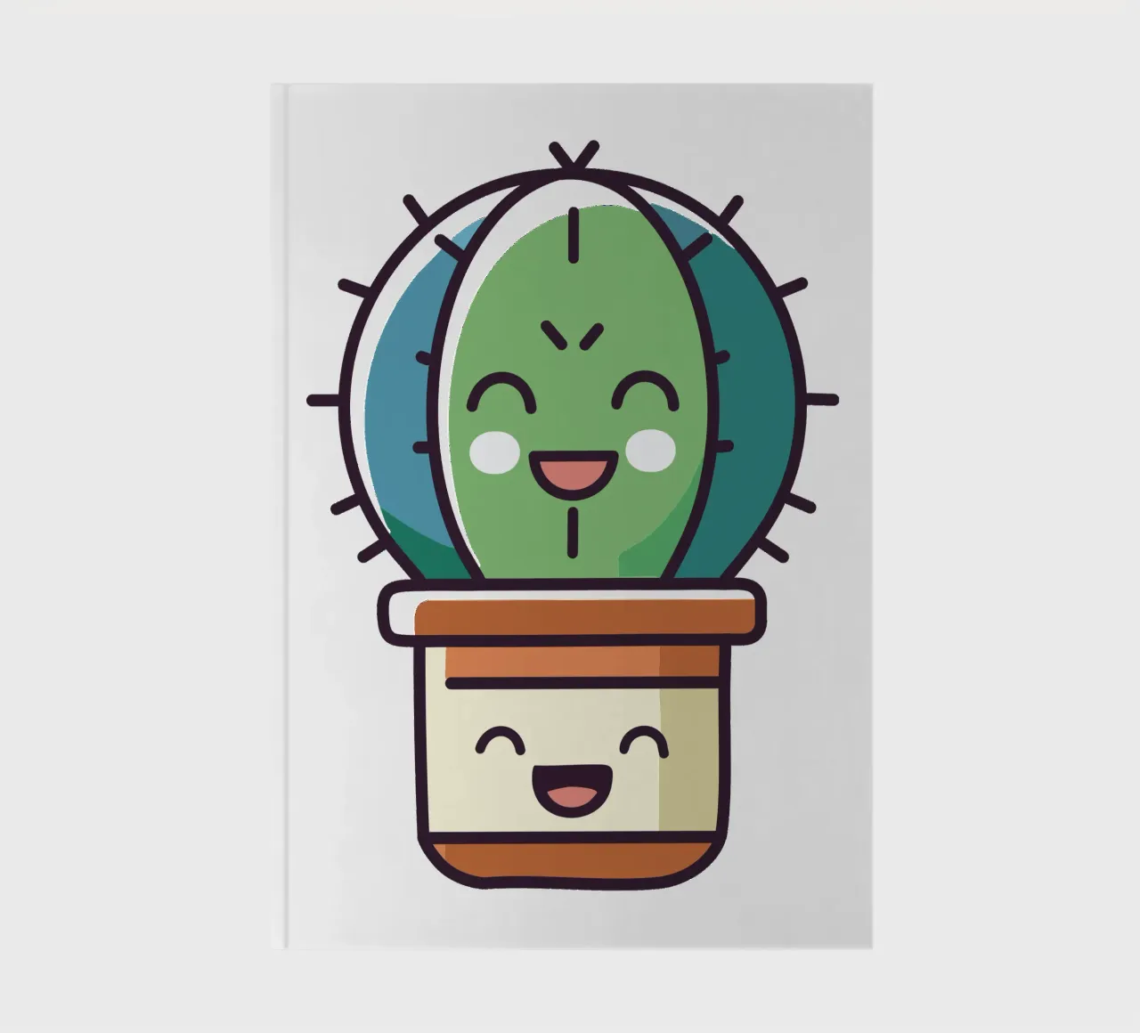 Cactus 1 notebook by Rezh creations