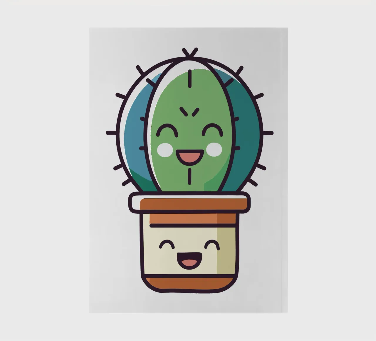 Cactus 1 notebook by Rezh creations