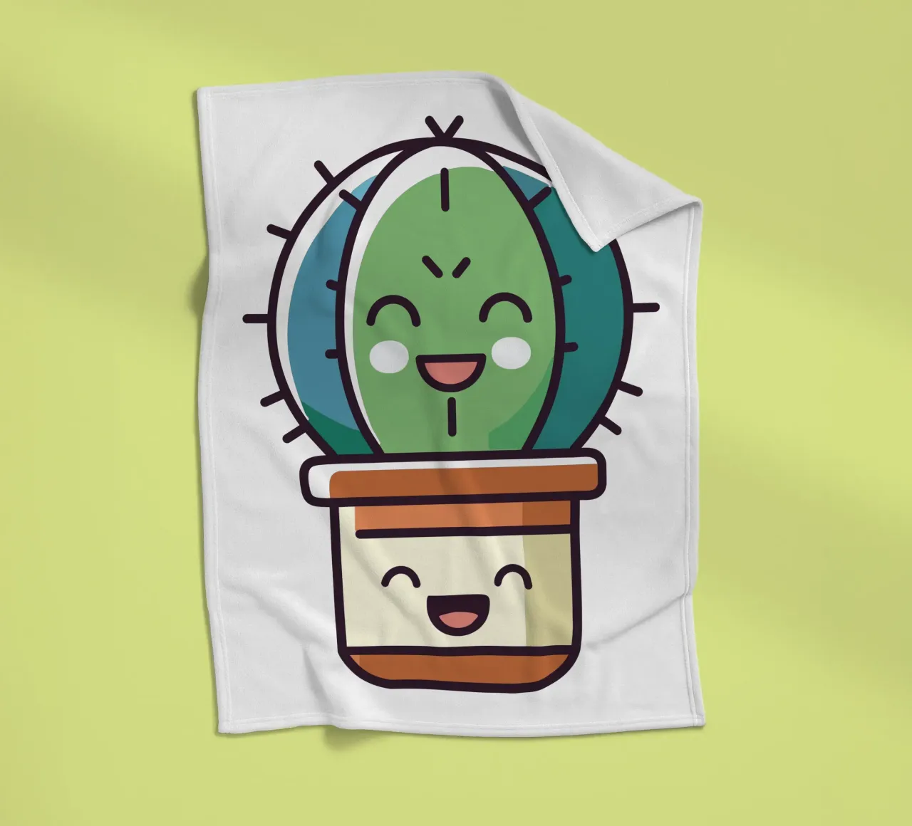 Cactus 1 coperta in pile da Rezh creations