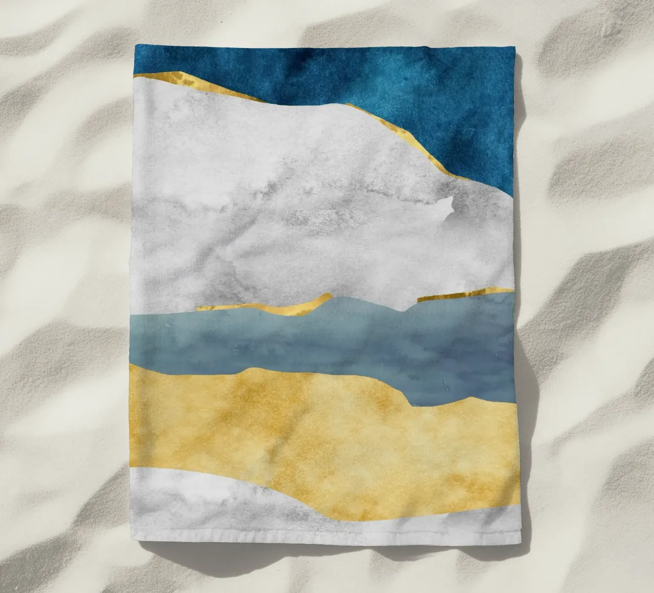 abstract waves 2 telo mare da vintageshop