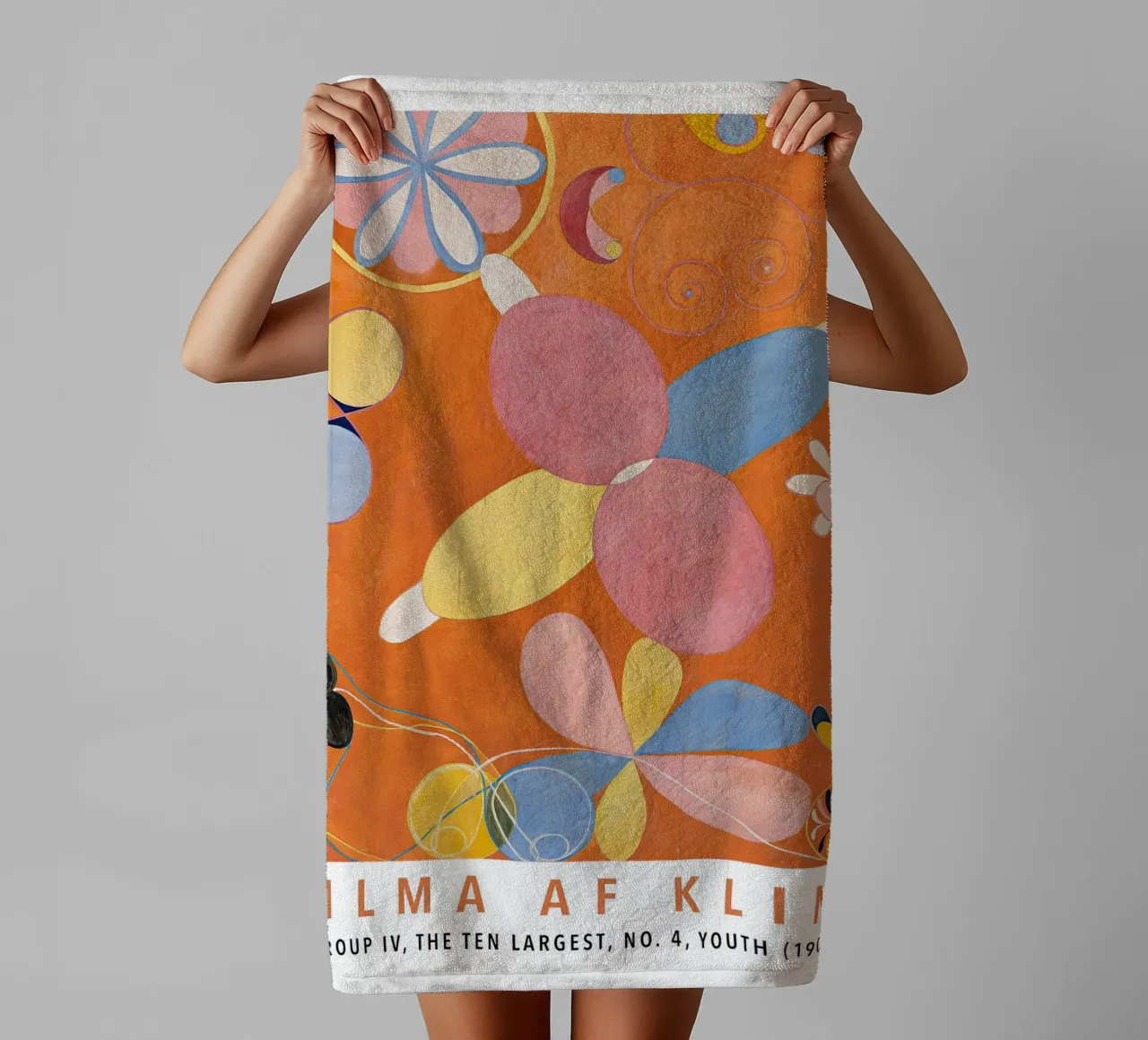 Hilma af Klint I dieci più grandi n. 4 Gruppo Giovani IV asciugamano da bagno da Lile Shop
