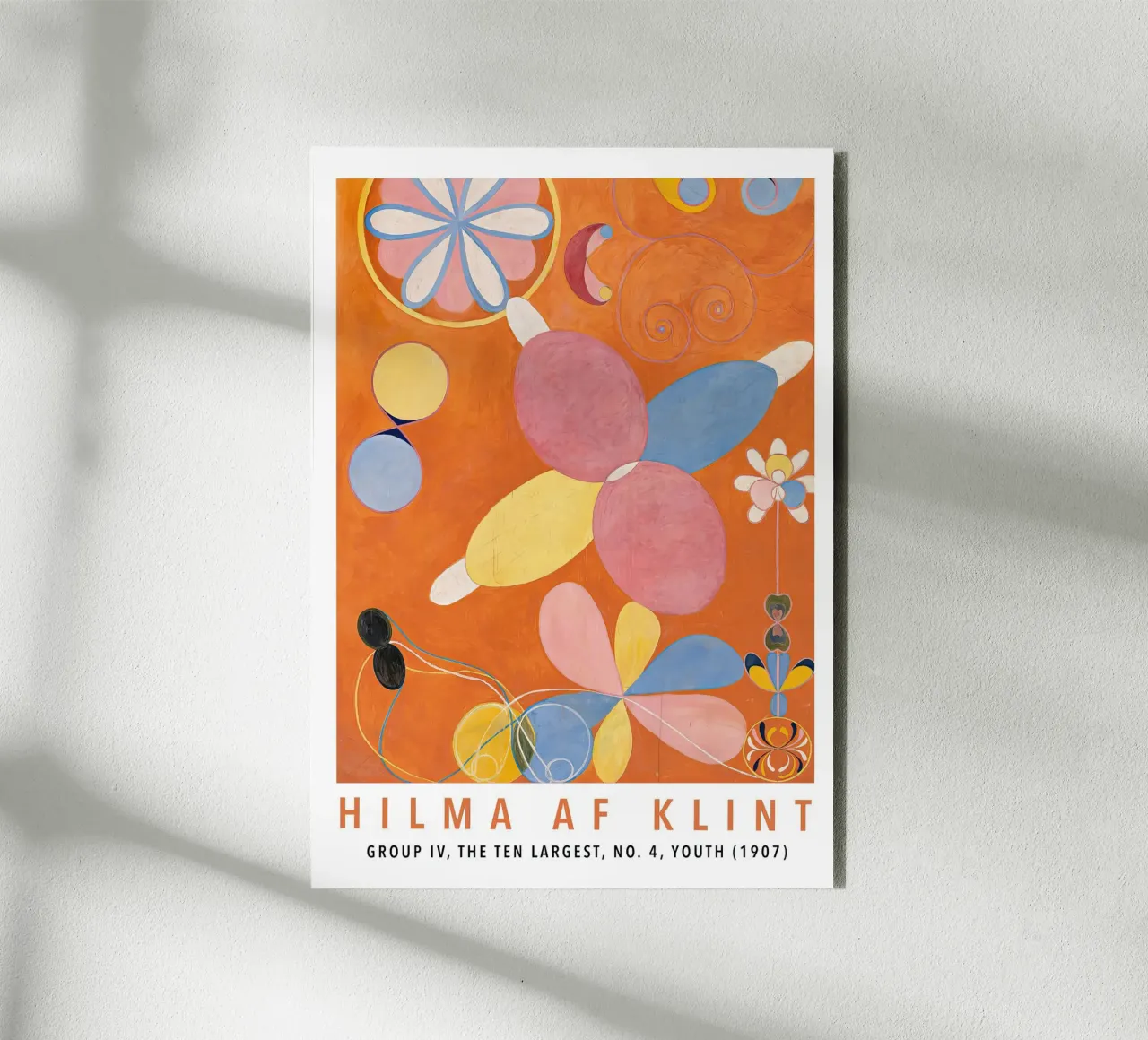 Hilma af Klint I dieci più grandi n. 4 Gruppo Giovani IV alluminio dibond da Lile Shop