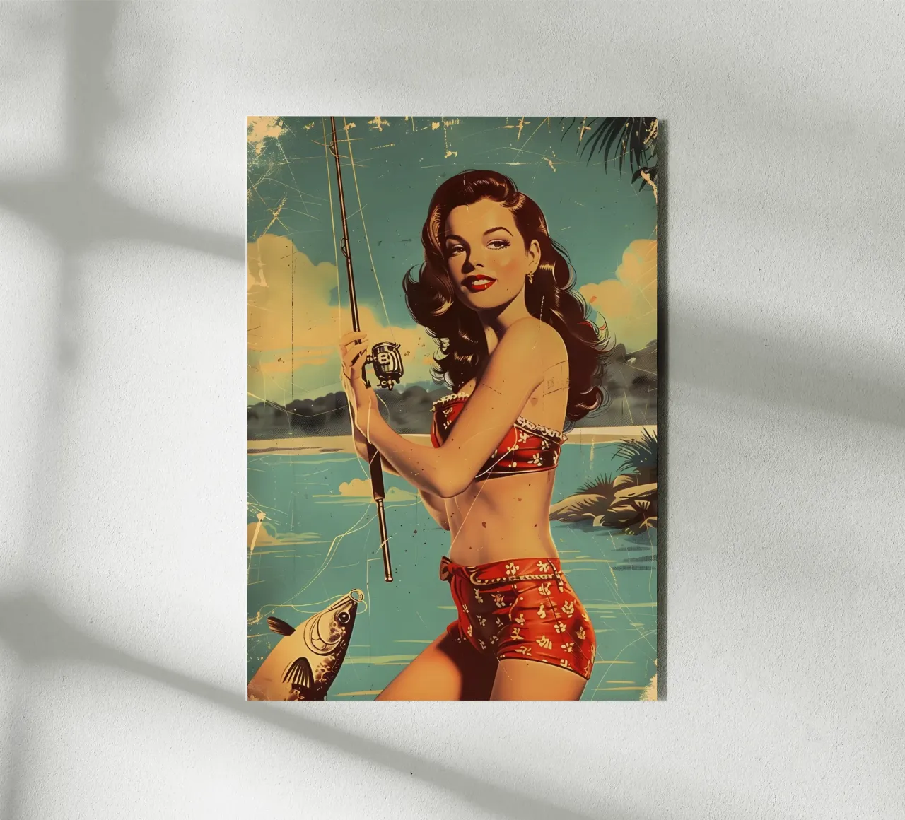 Pin-Up Revival alu-dibond by Artful Muse