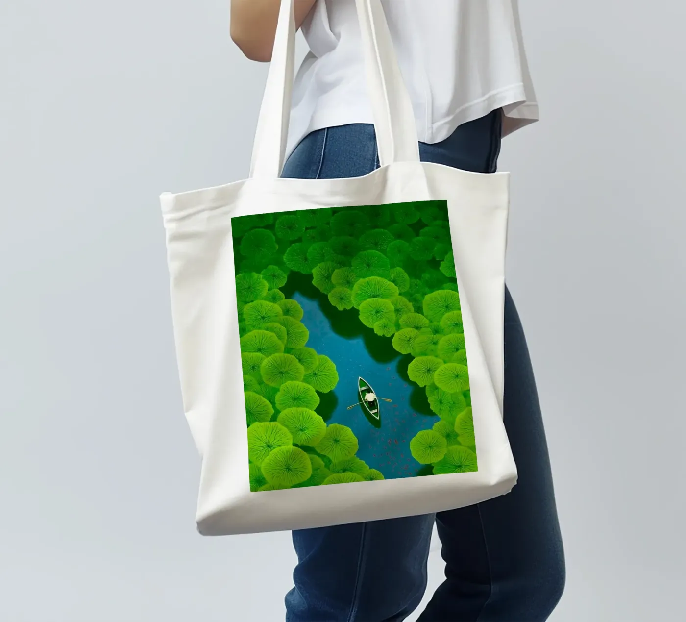 reflection river tote bag by twillight