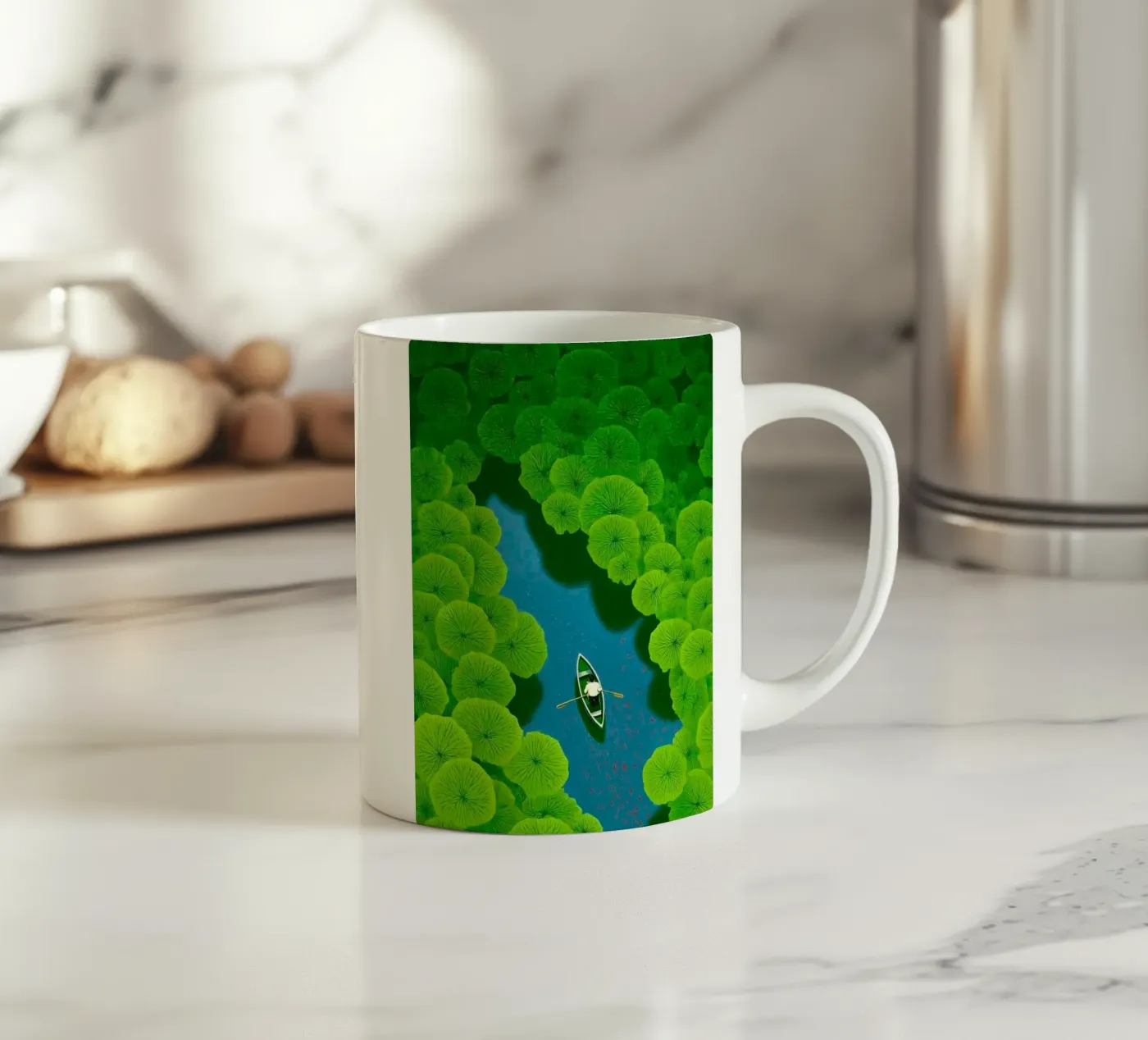 reflection river ceramic mug by twillight