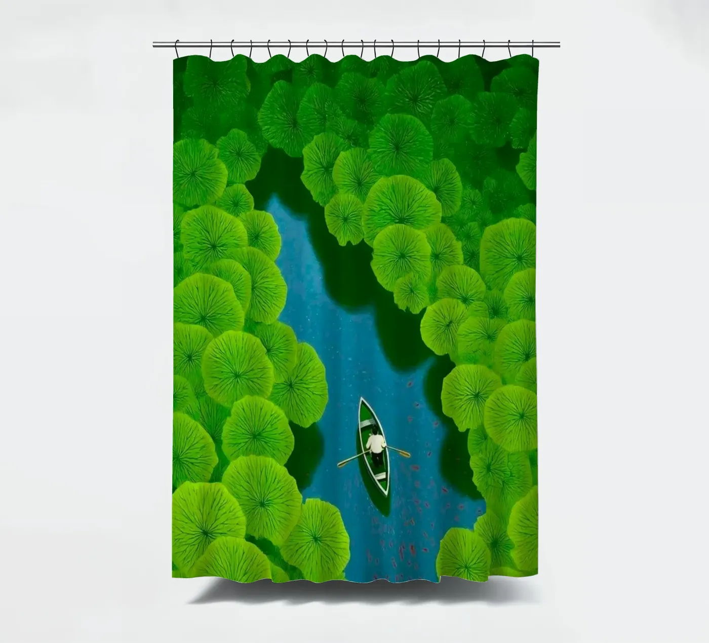 reflection river Duschvorhang von twillight