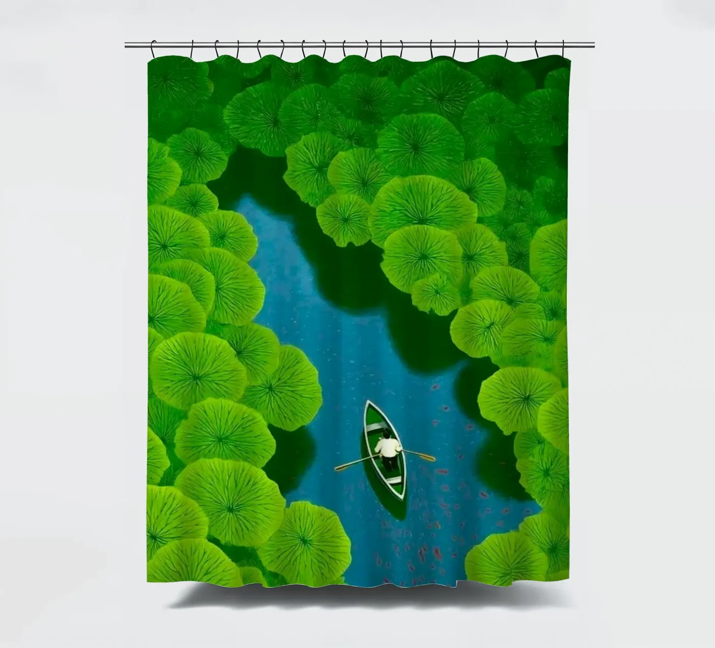 reflection river Duschvorhang von twillight