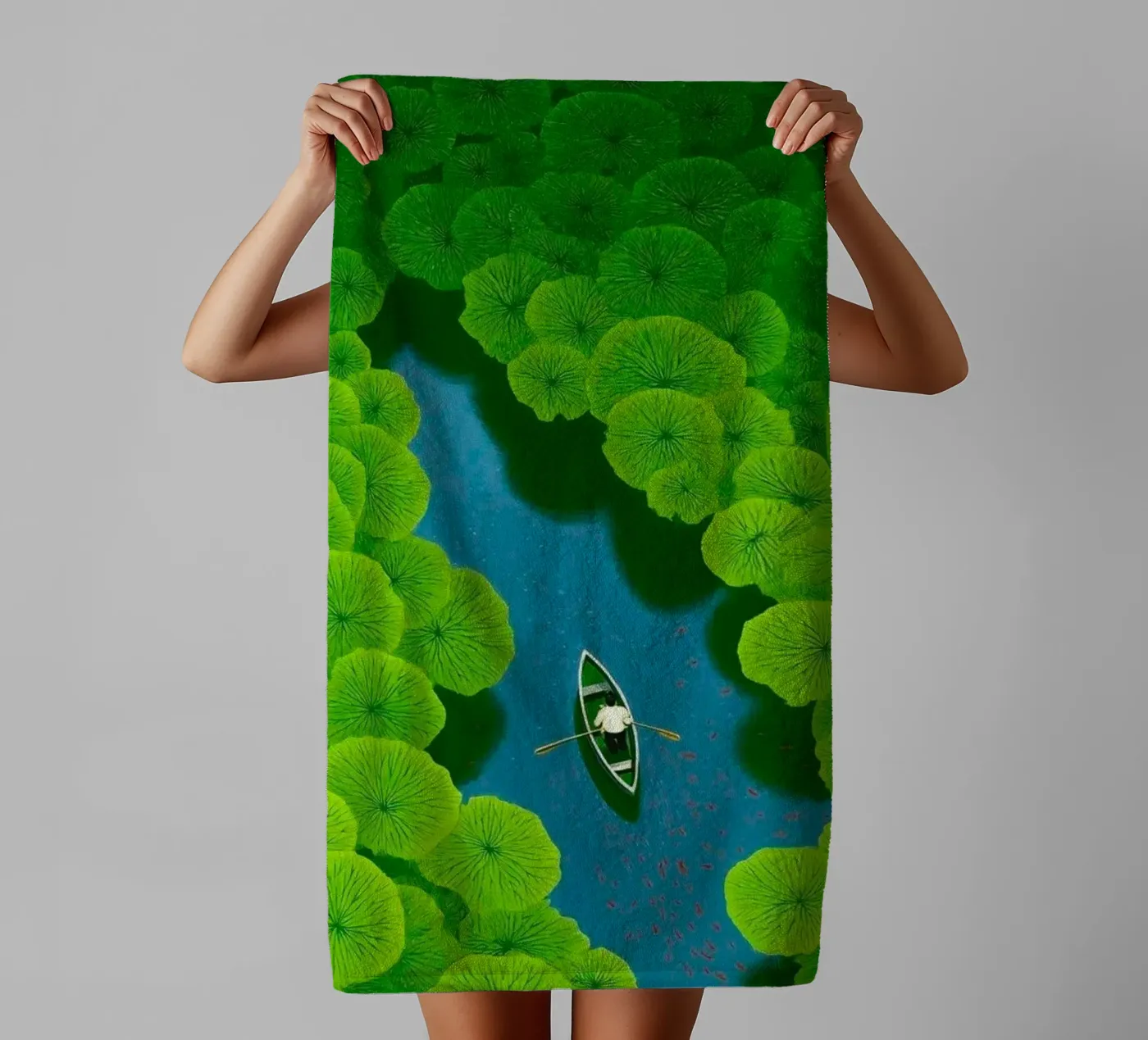 reflection river towel by twillight