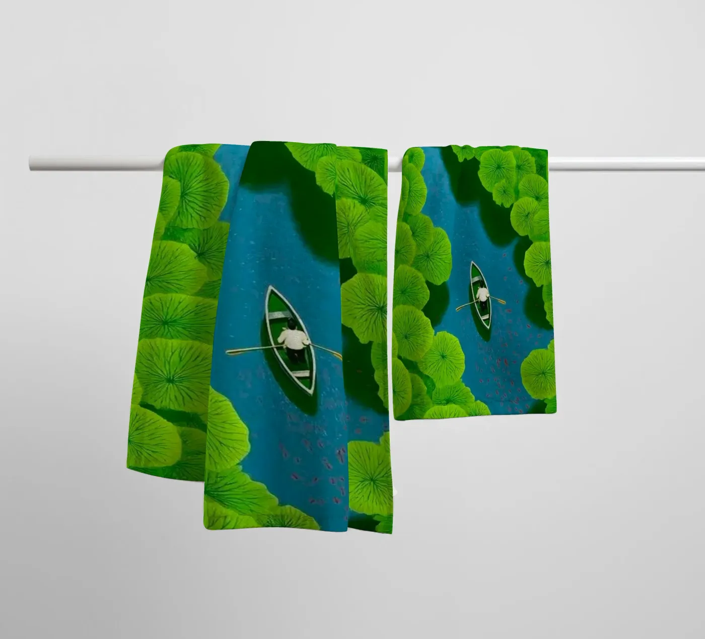reflection river towel by twillight