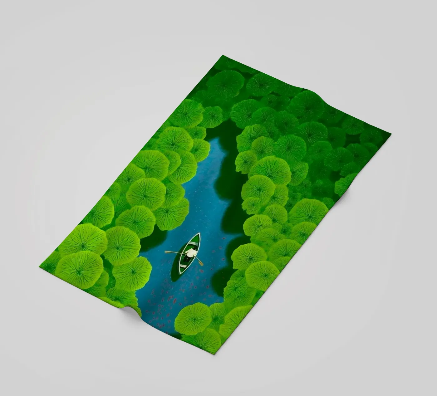 reflection river Strandtuch von twillight