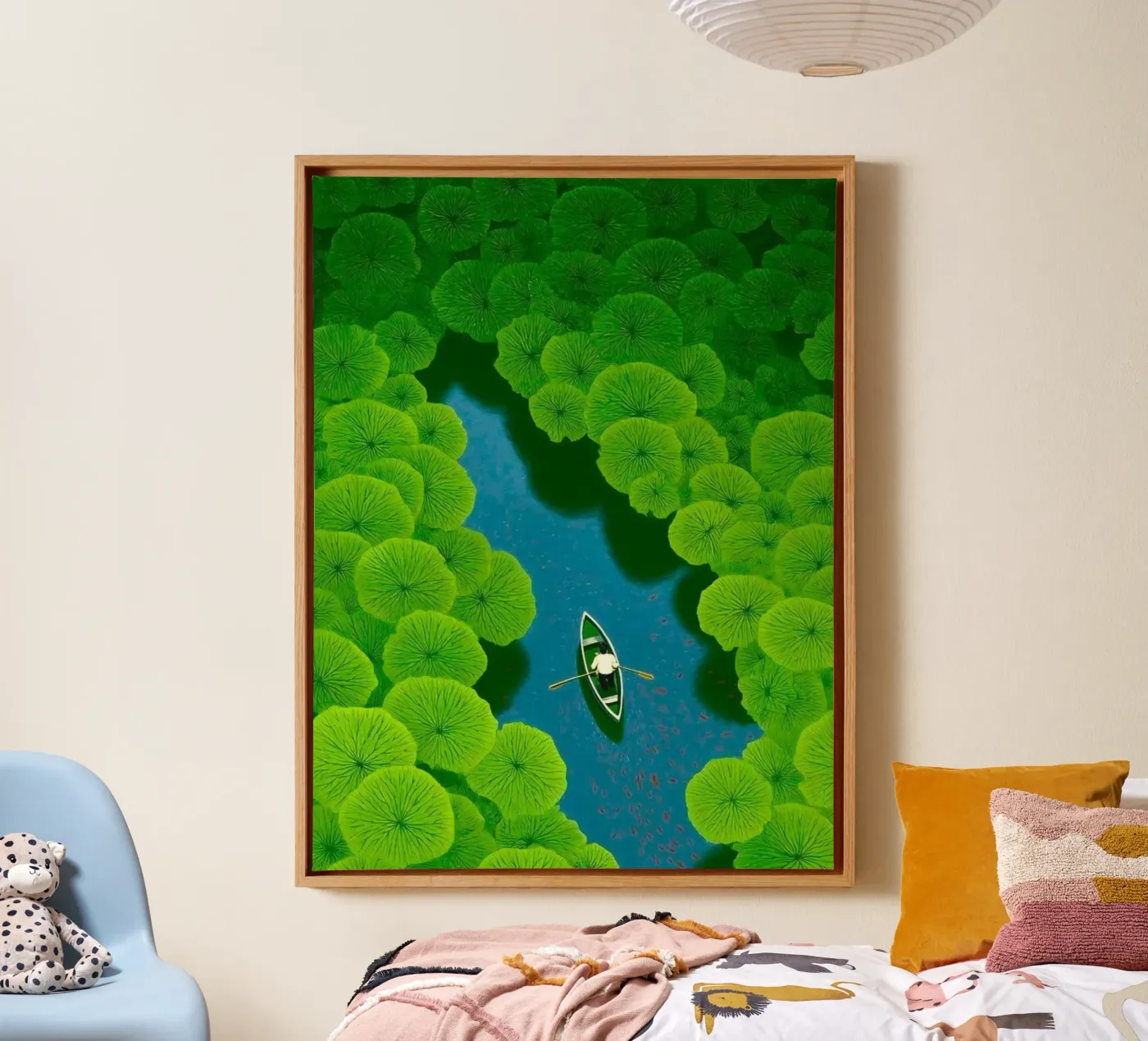 reflection river canvas by twillight