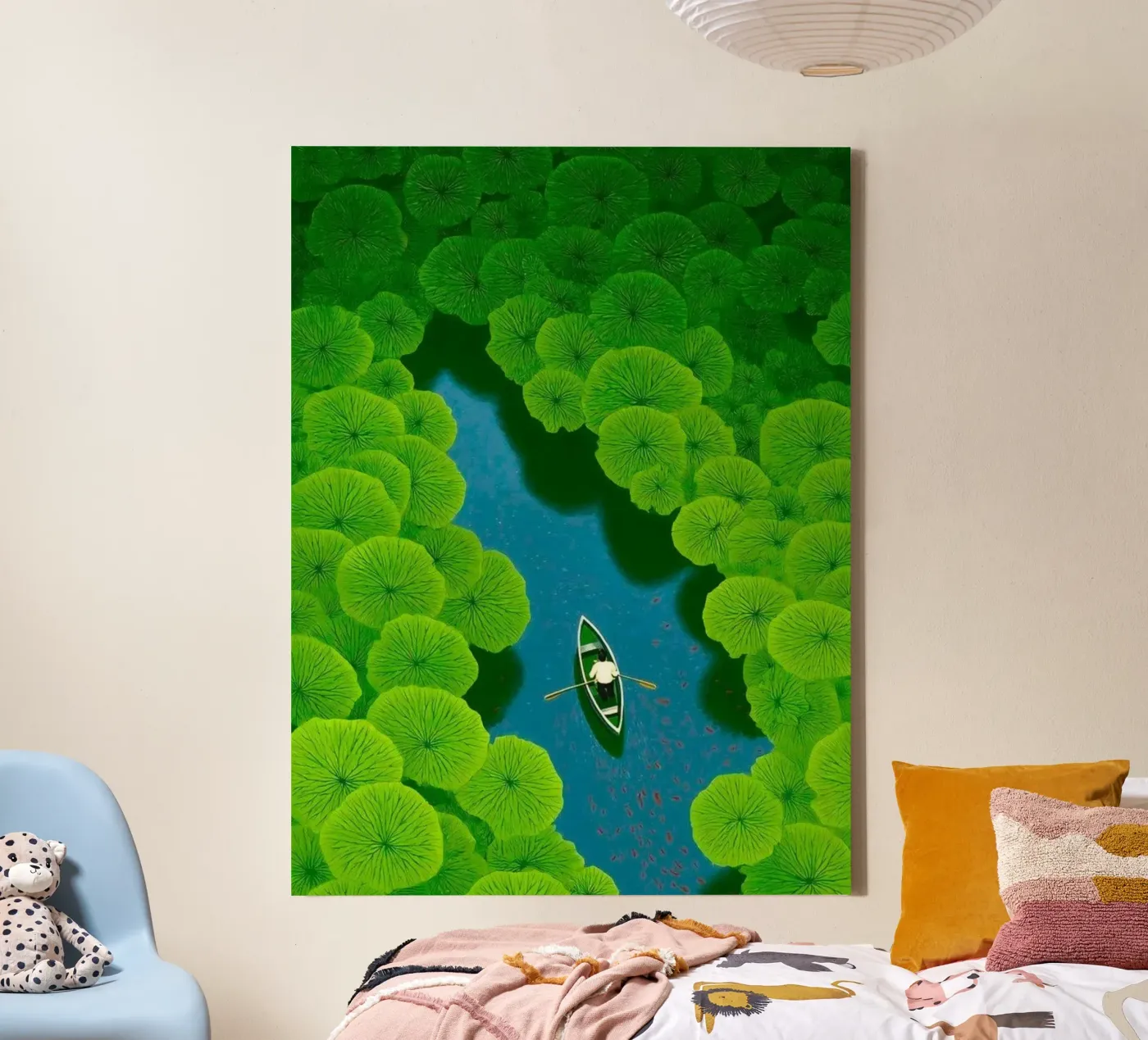 reflection river canvas by twillight