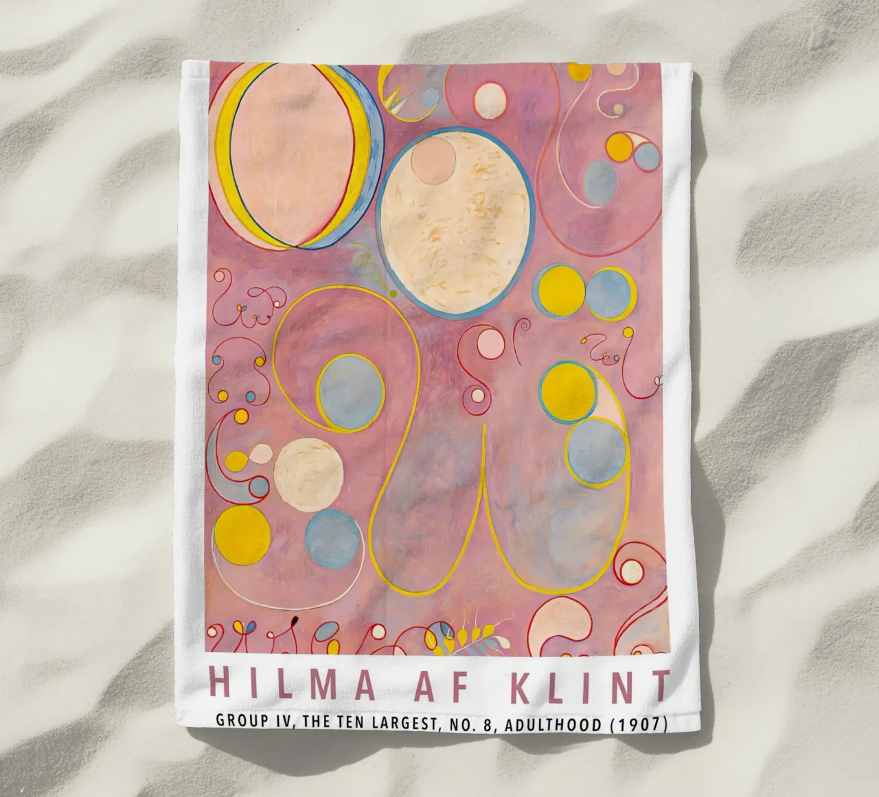 Hilma af Klint I dieci più grandi n. 8 Gruppo adulti IV telo mare da Lile Shop