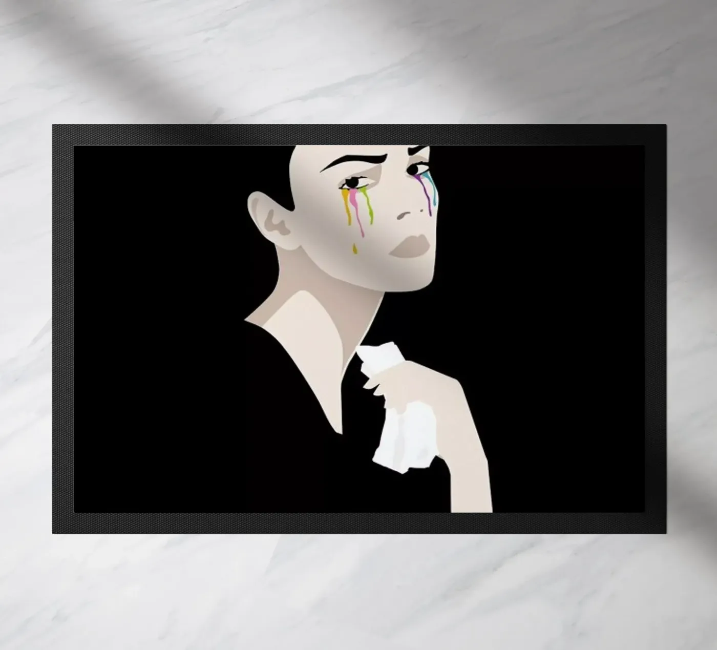 Happiness doormat by Bahar Seyedin