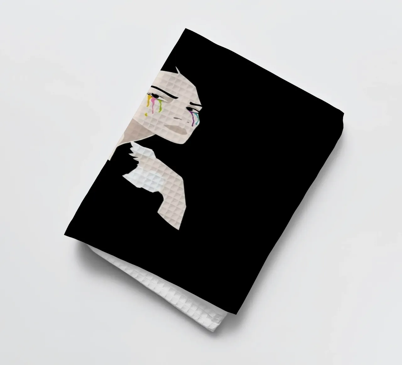 Happiness tea towel by Bahar Seyedin