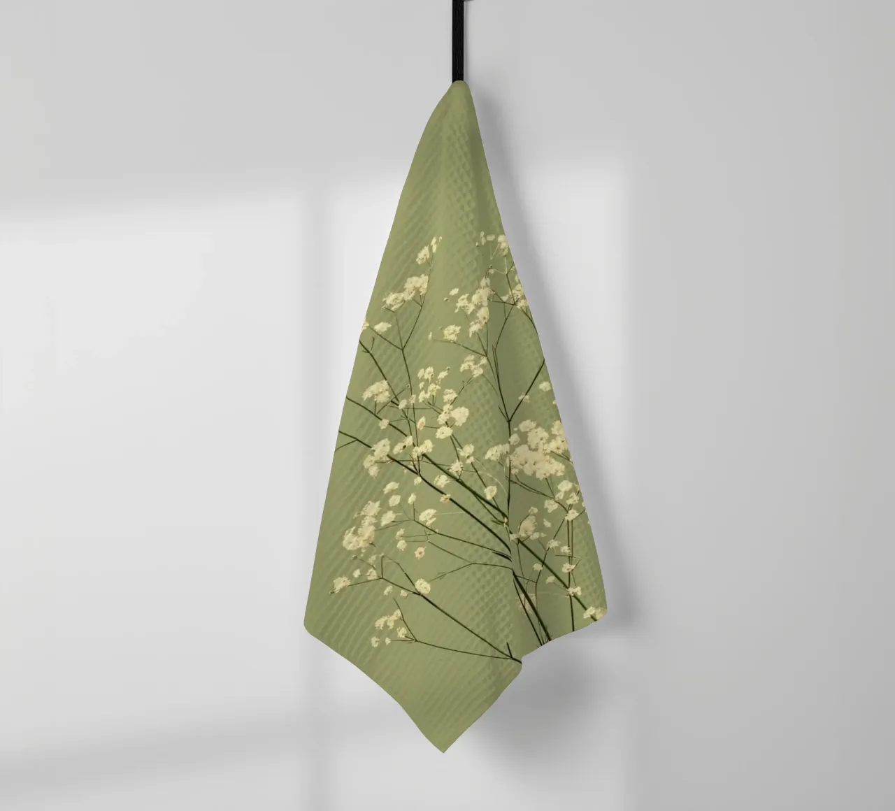 simple floral arrangement tea towel by twillight