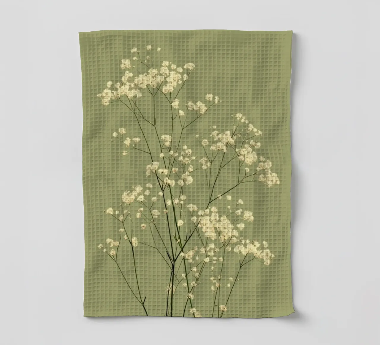 simple floral arrangement tea towel by twillight