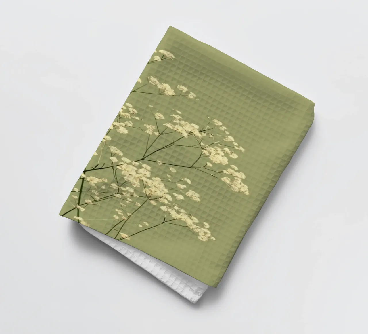 simple floral arrangement tea towel by twillight