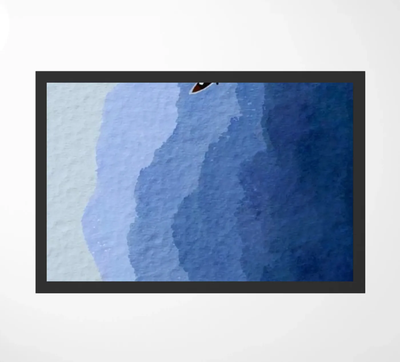 calm paddling doormat by twillight