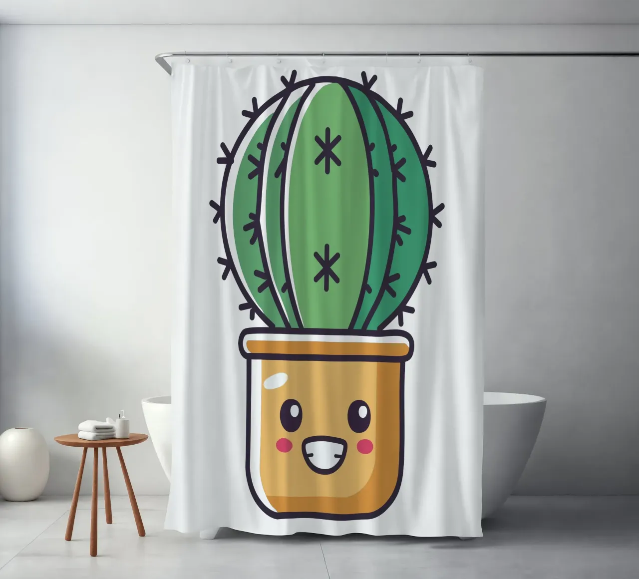 Cactus 2 tenda da doccia da Rezh creations