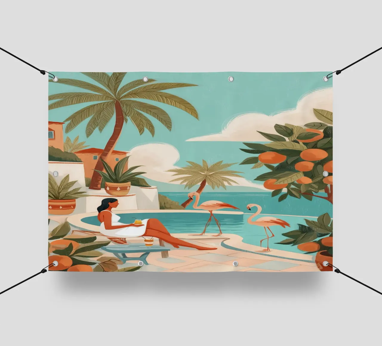 Clementine Coast I telo in pvc da Clara August