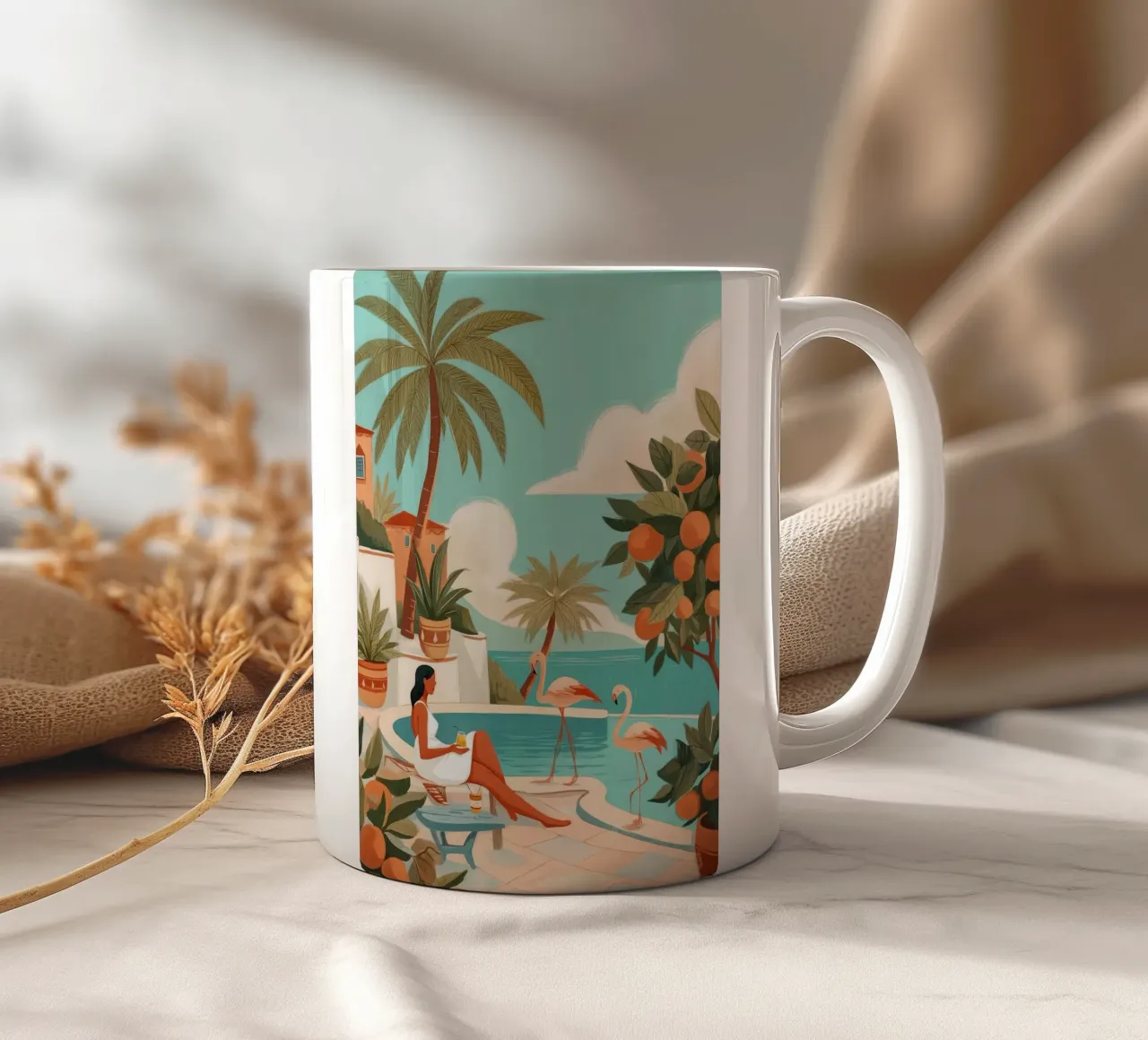 Clementine Coast I tazza in ceramica da Clara August