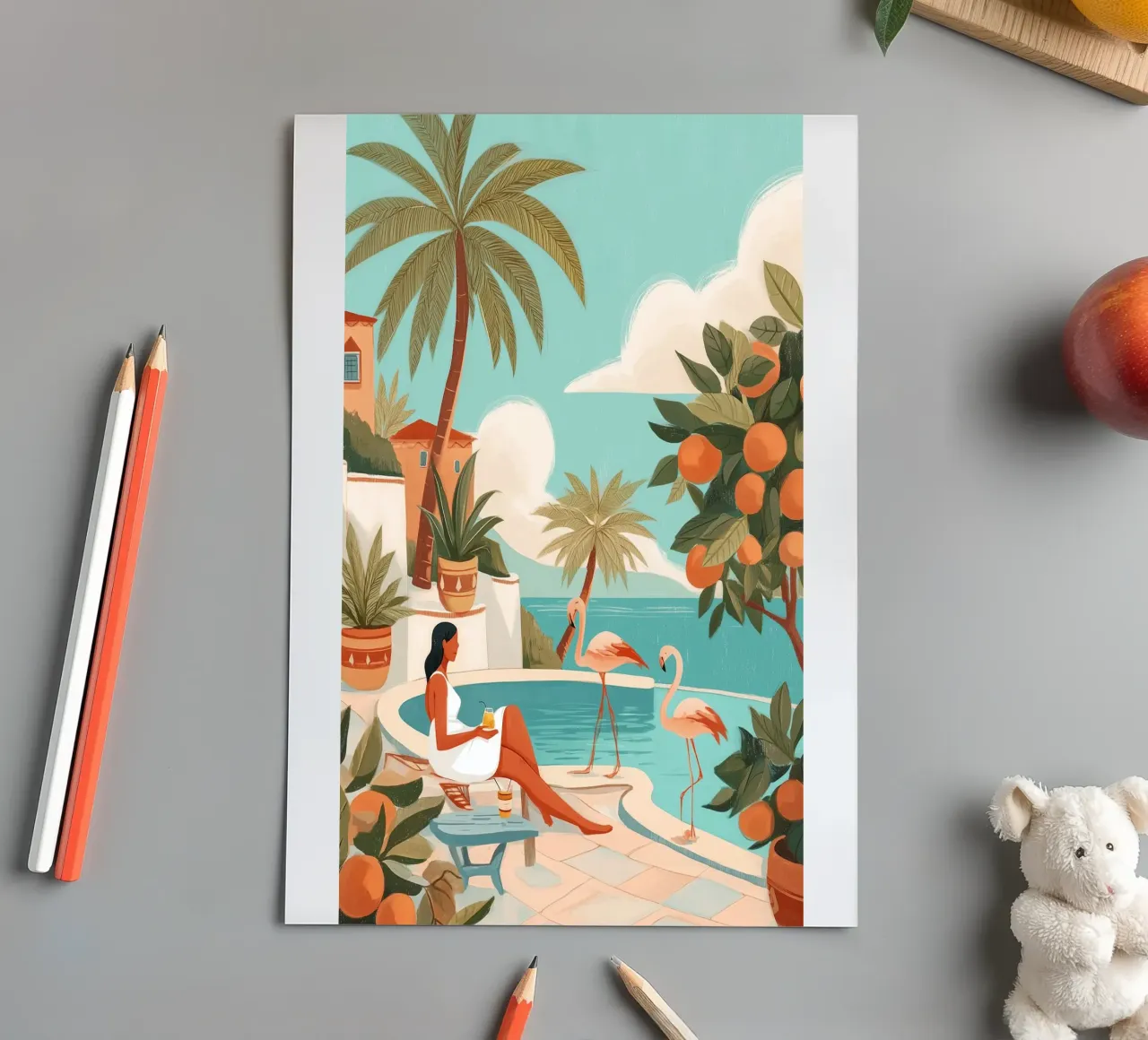 Clementine Coast I foglio adesivo da Clara August