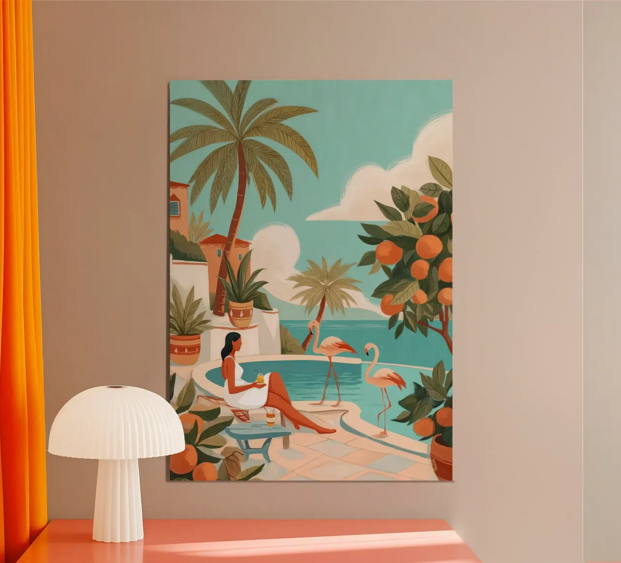 Clementine Coast I alluminio dibond da Clara August