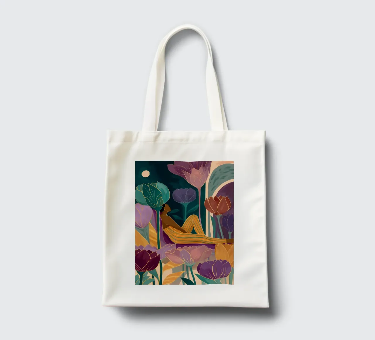 Garden of the Moon borsa in juta da Clara August