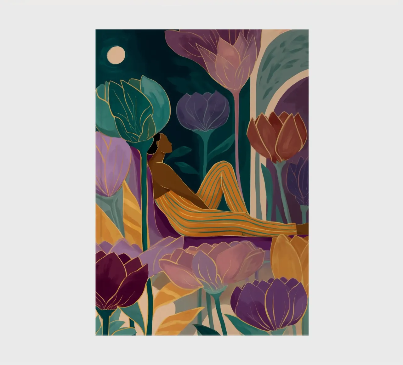 Garden of the Moon notebook by Clara August