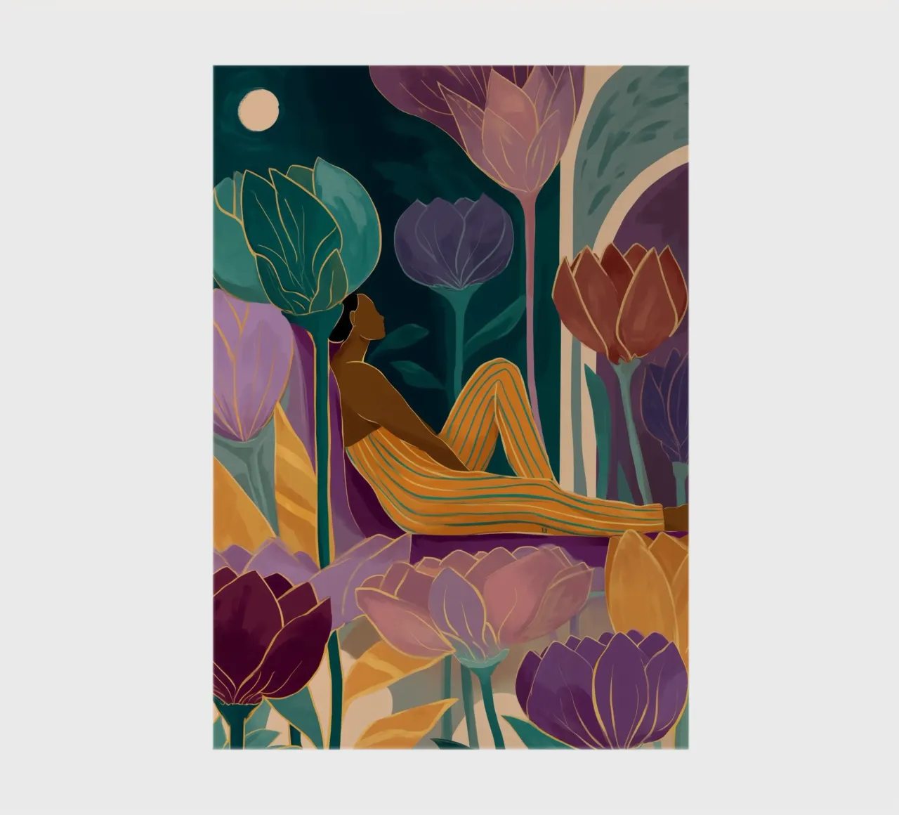 Garden of the Moon notebook by Clara August