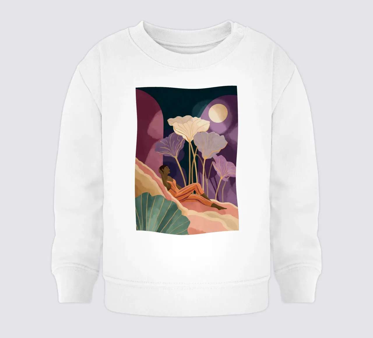 Lunar Garden felpa neonato da Clara August