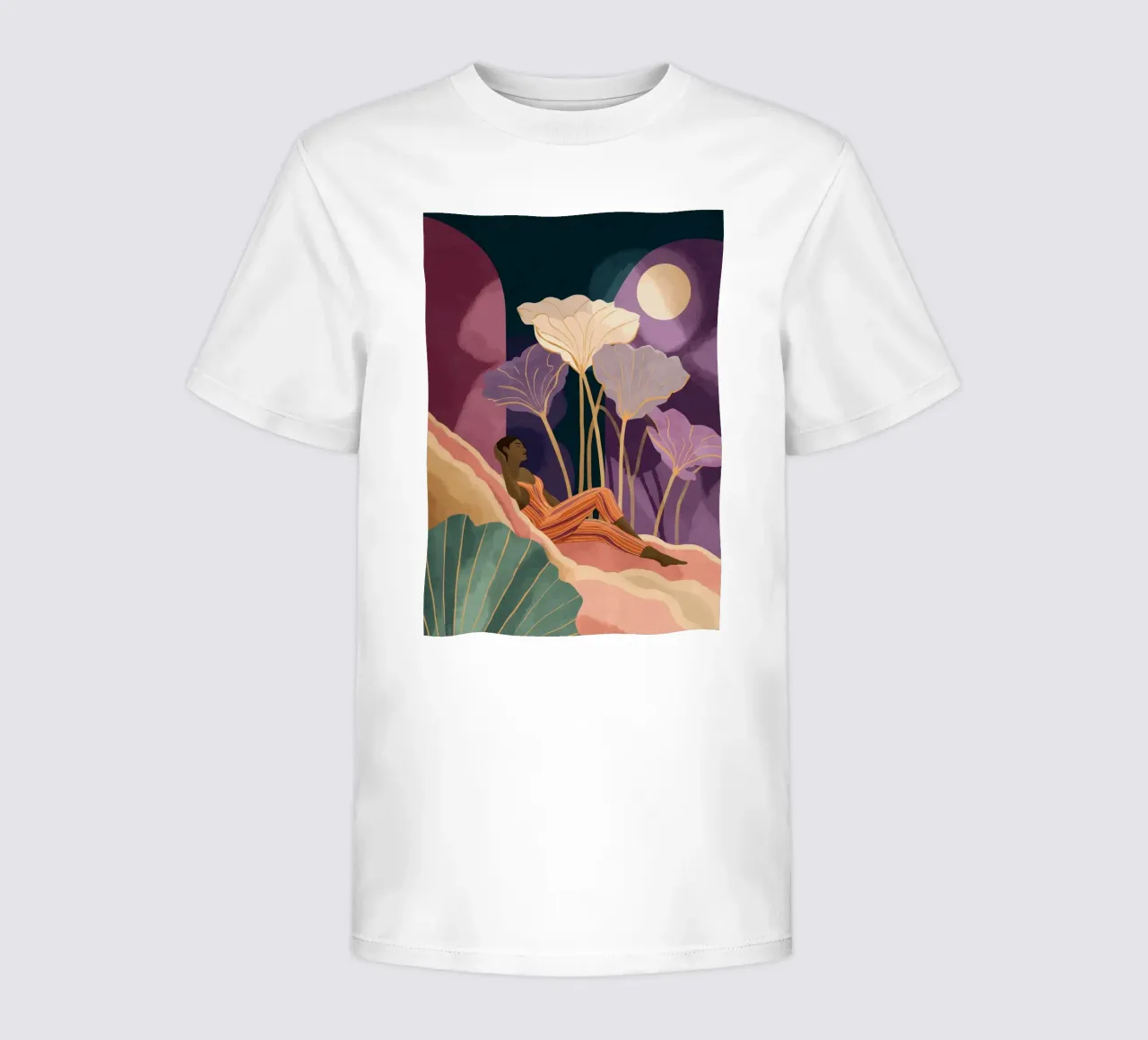 Lunar Garden kids t-shirt by Clara August