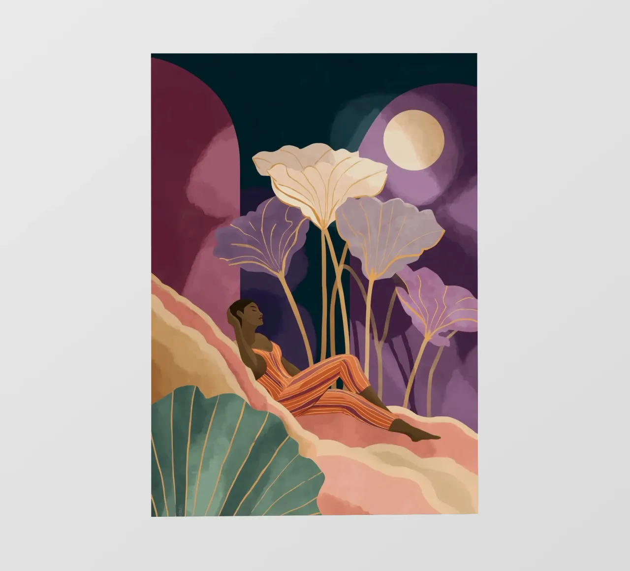 Lunar Garden telo in pvc da Clara August
