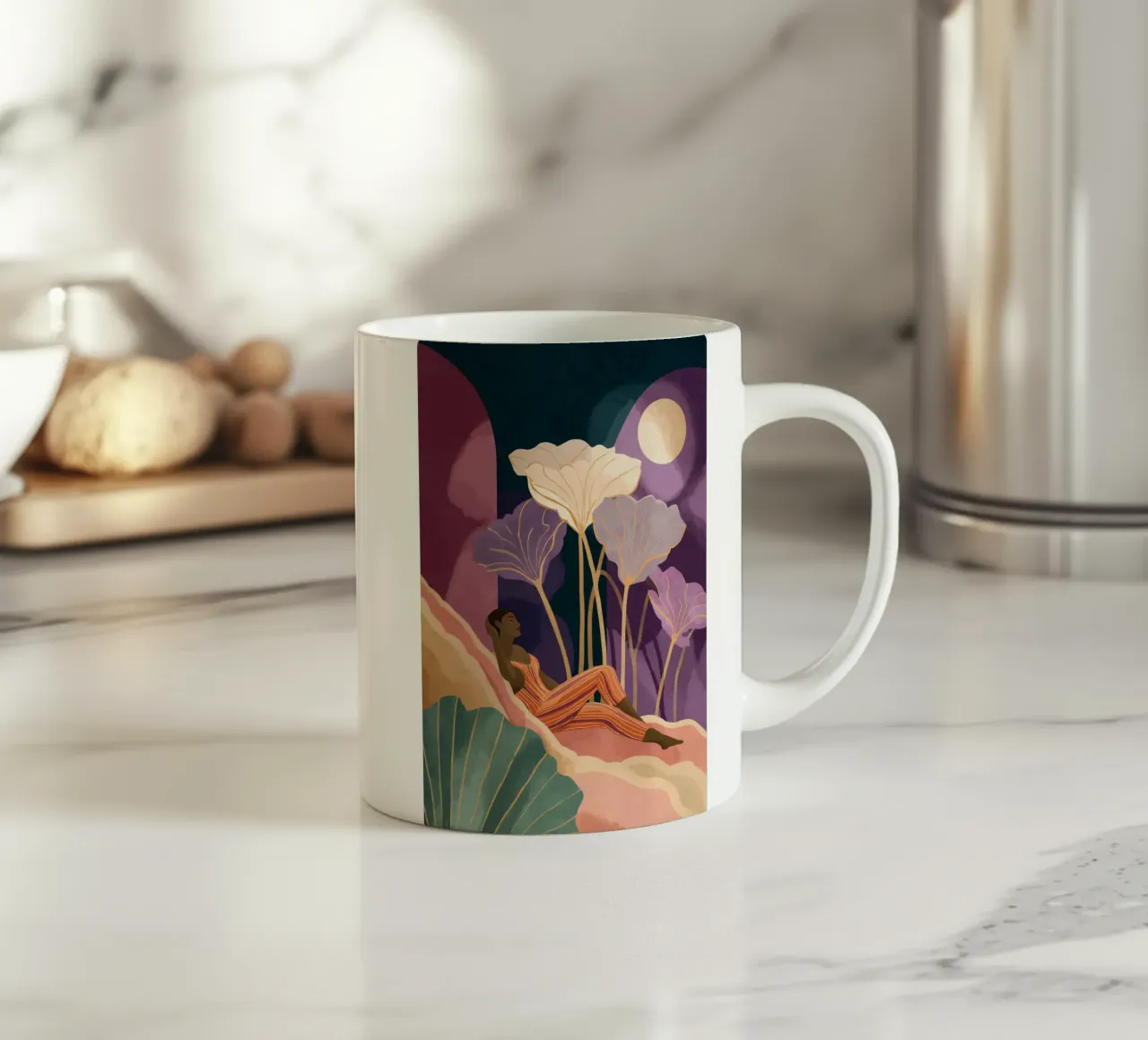 Lunar Garden tazza in ceramica da Clara August