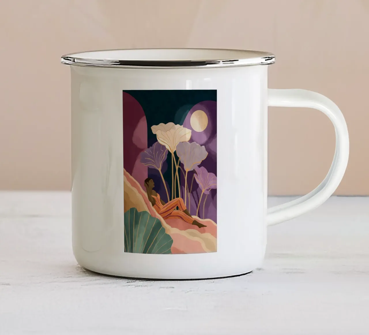 Lunar Garden tazza in smalto da Clara August