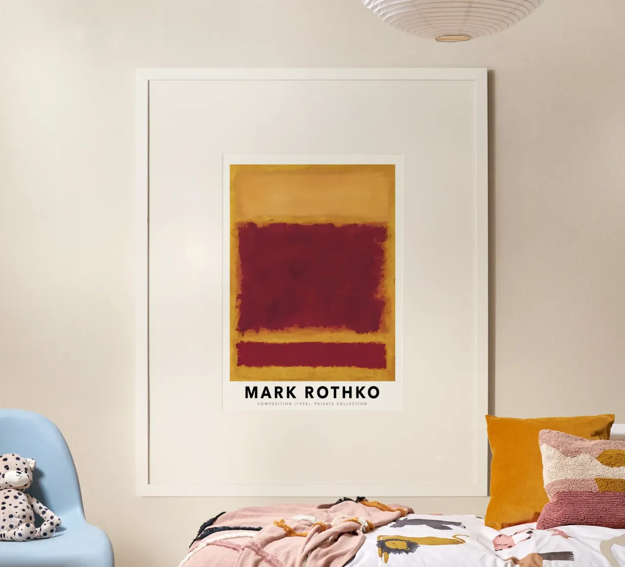 Mark Rothko Composition 1958 Or jaune rouge hahnemühle de Lile Shop