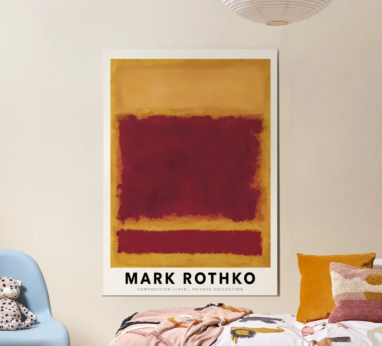 Mark Rothko Composition 1958 Or jaune rouge hahnemühle de Lile Shop