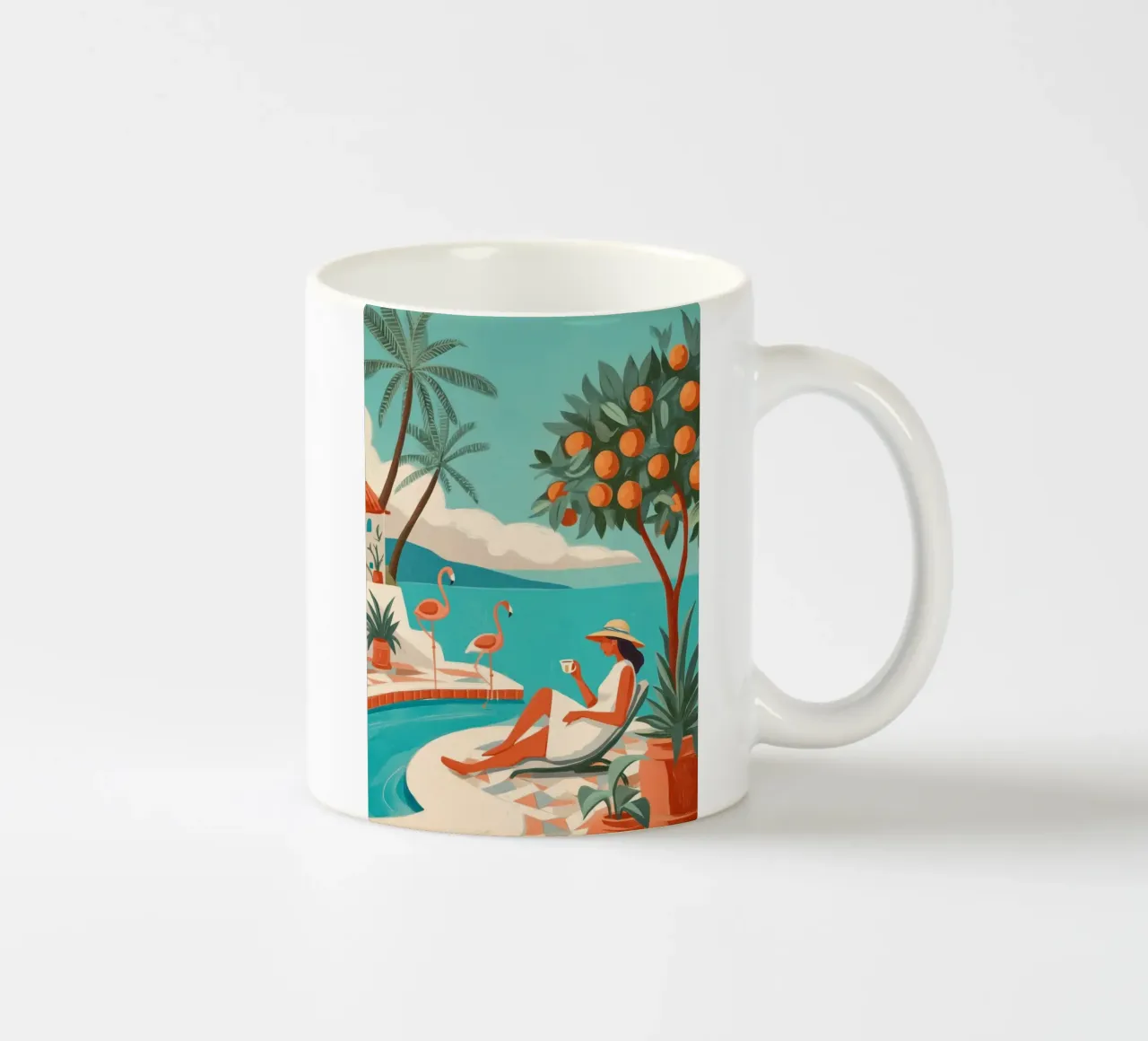Clementine Coast II tazza in ceramica da Clara August
