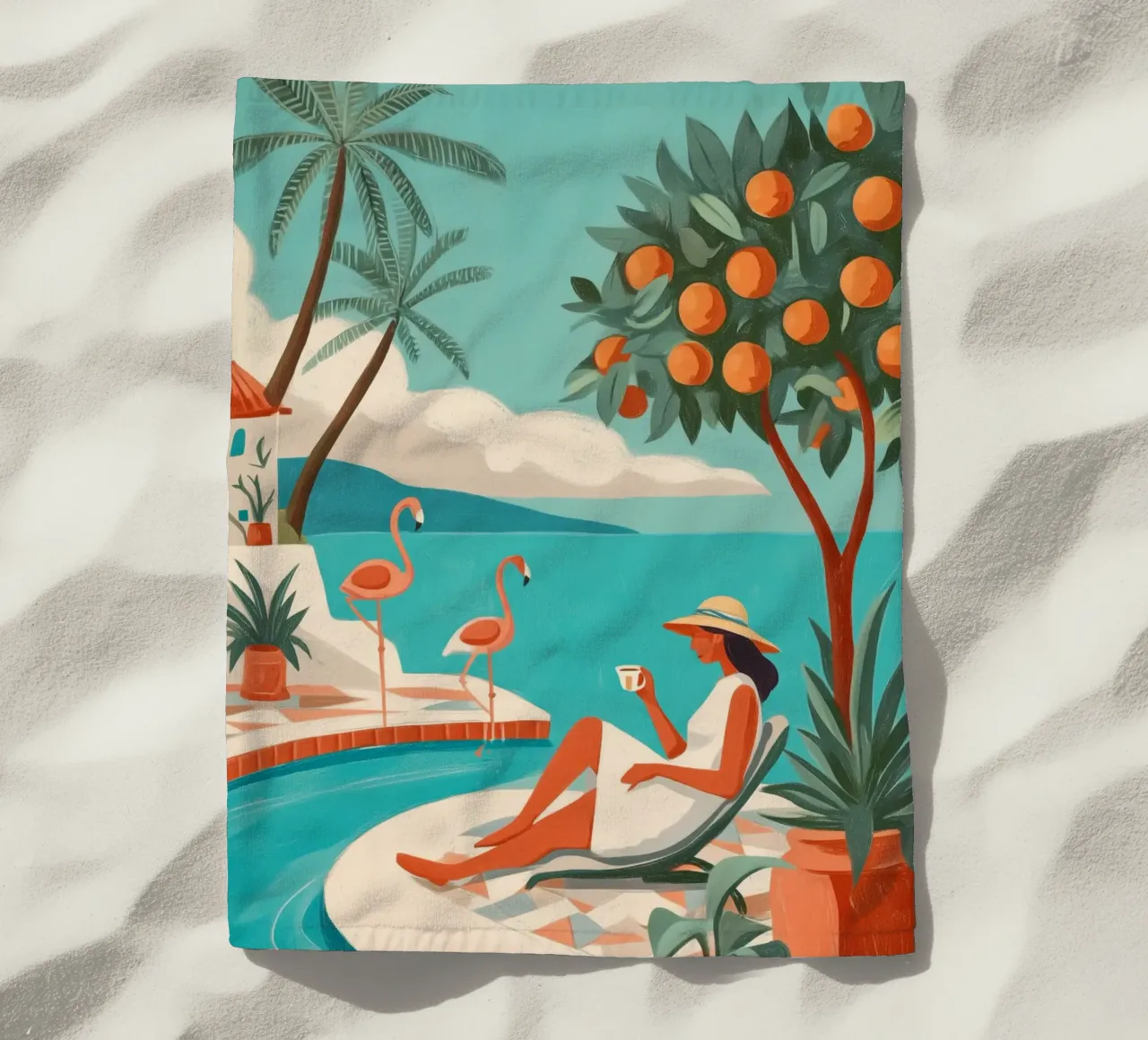 Clementine Coast II telo mare da Clara August