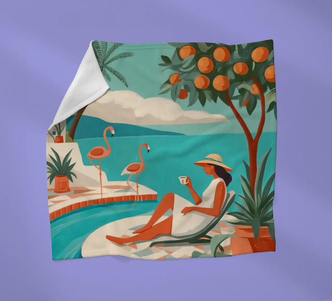 Clementine Coast II coperta in pile da Clara August