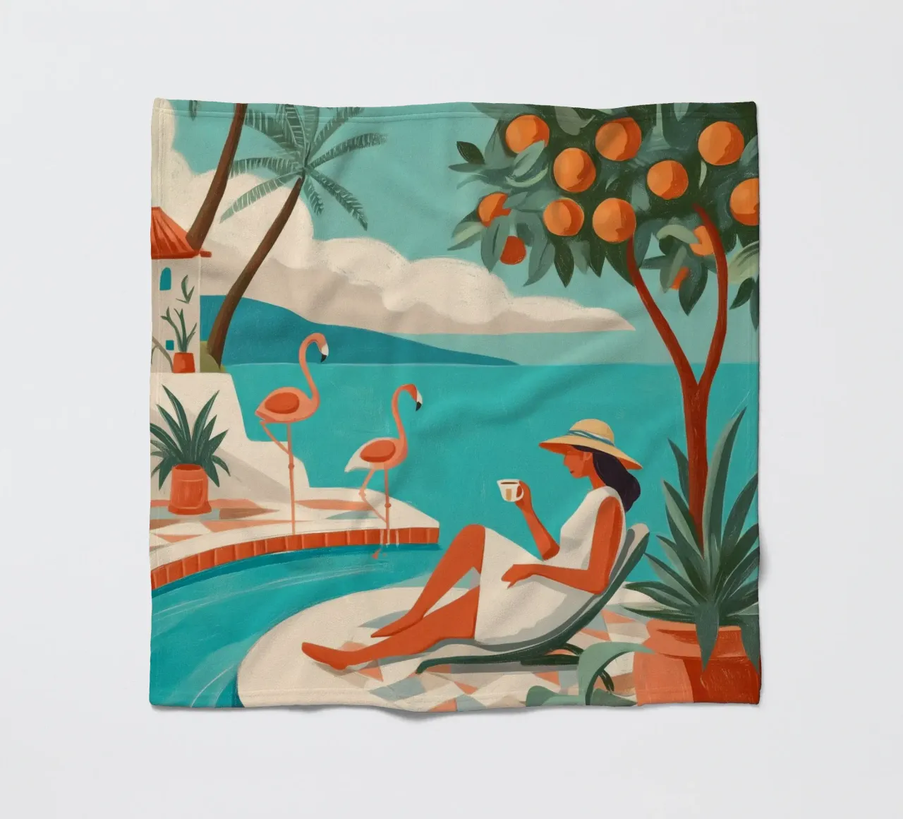 Clementine Coast II coperta in pile da Clara August