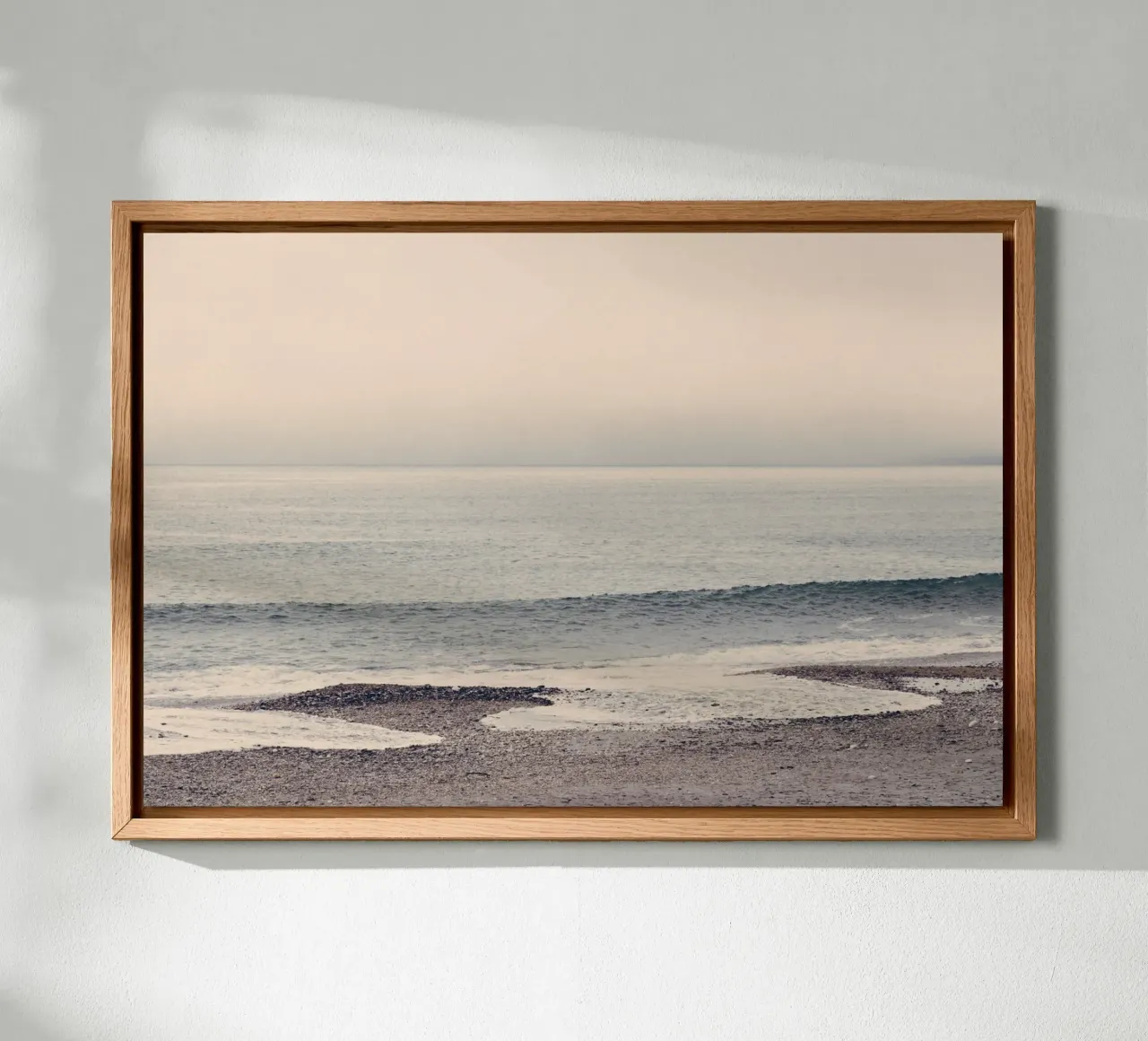 Le maree del tempo tela con Cornice a cassetta da StillVibe Home