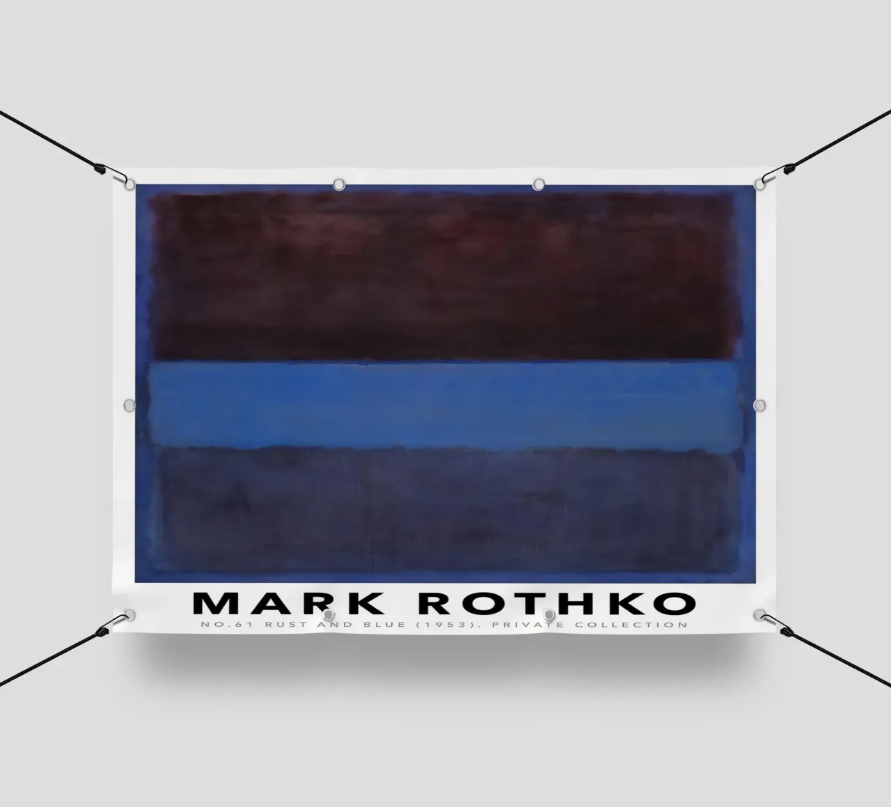 Mark Rothko n. 61 Ruggine e blu 1953 telo in pvc da Lile Shop