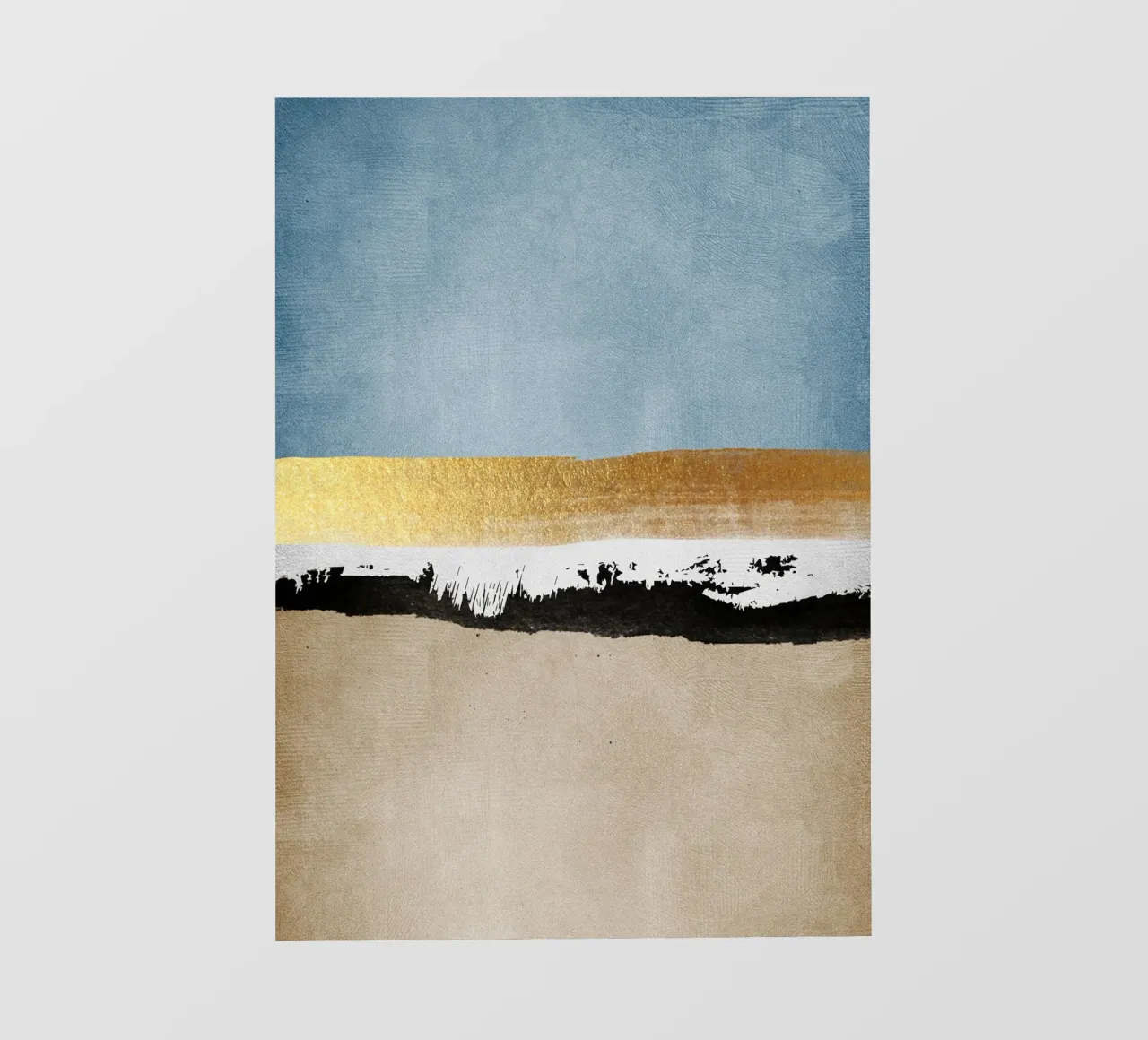 abstract waves with black brushstroke telo in pvc da vintageshop