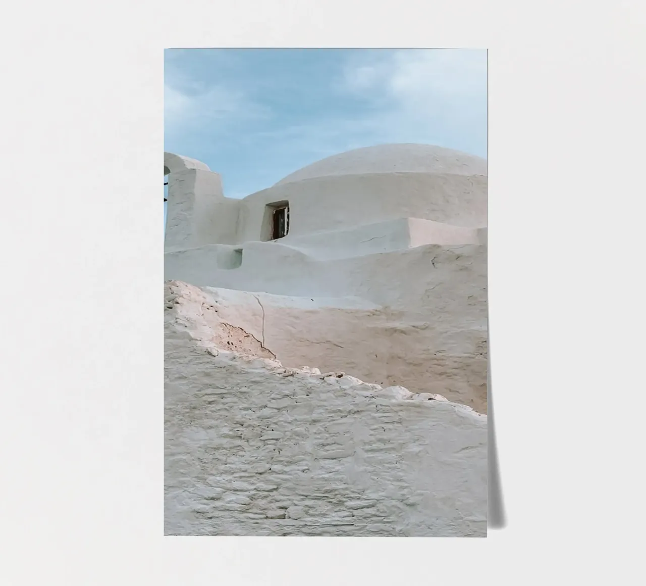 Mykonos Chapel sticker sheet by Thilo Grøsch