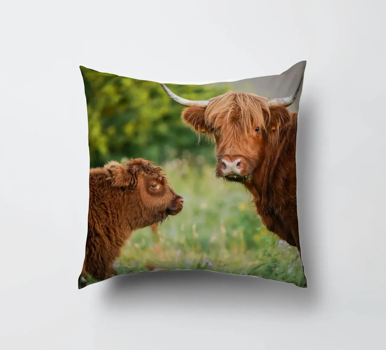 Mucca delle Highlands cuscino da Tom's Wildlife
