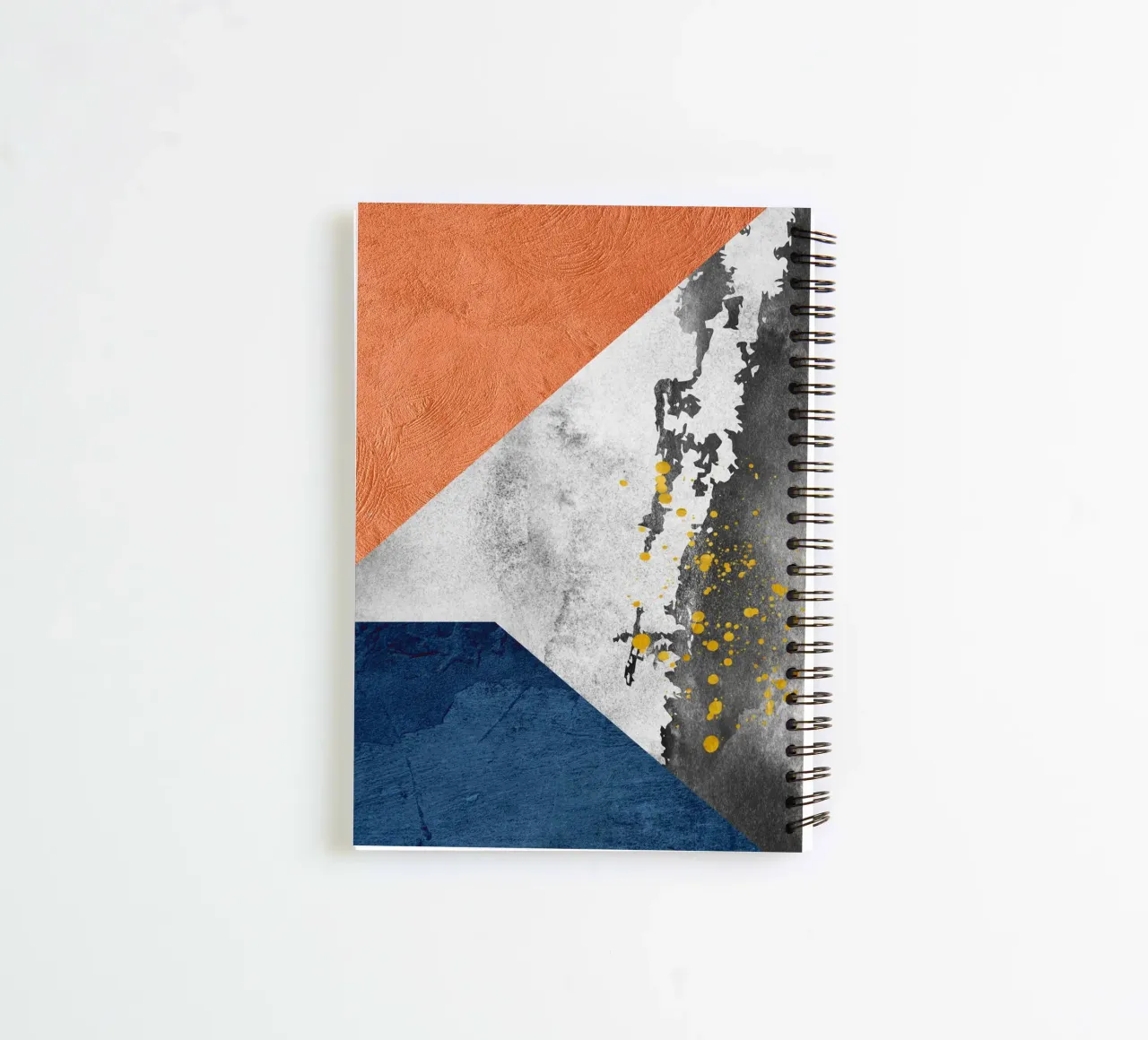 abstract geometric blue spiral notebook by vintageshop